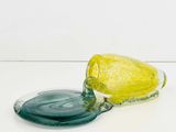 a glass object that is sitting on a table