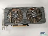 a close up of a video card with two fans on top of it