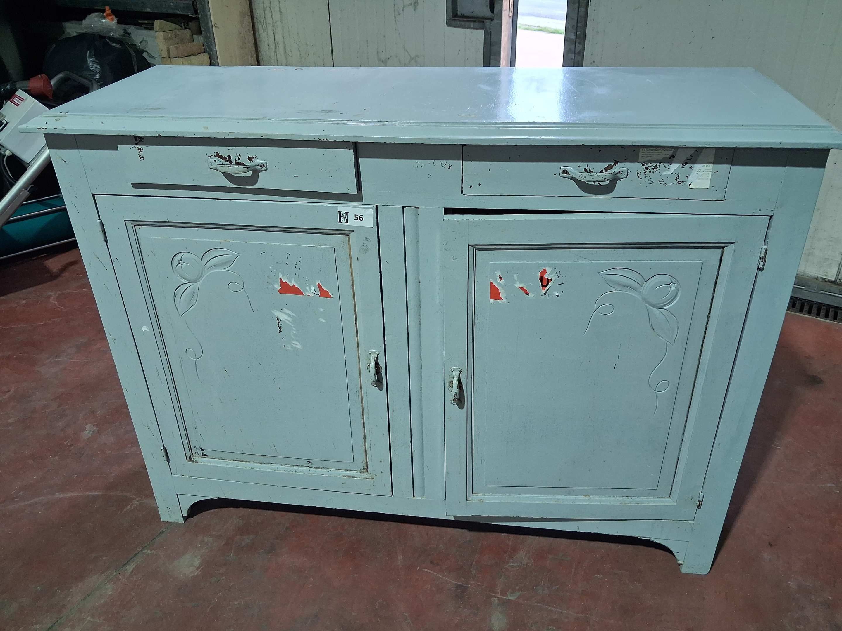 (n°56) Buffet 2 portes 2 tiroirs L:135 P:46 H:103 - Vendu en…