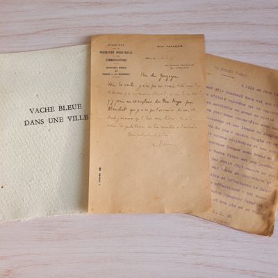 Jean Dubuffet - Vache bleue dans une ville (1944)