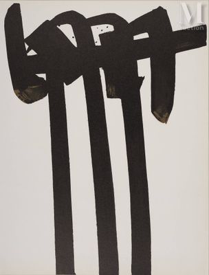 Pierre Soulages (1919-2022) Lithographie n°28, 1970