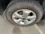 a close up of a tire on a vehicle