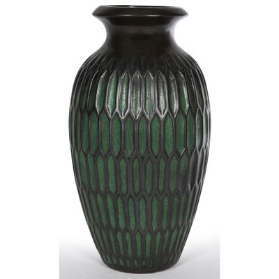 MOUGIN à NANCY. VASE en céramique émaillée à décor géométriq… - Photo 1