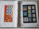 a picture of an open book with stamps on it
