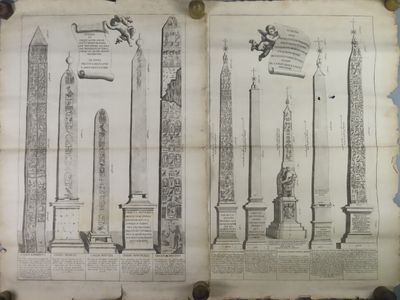 un vieux livre avec des dessins d'obélisque, d'obélisque, d'obélisque, d'obélisque, d'obélisque, d'obélisque, d'obélisque
