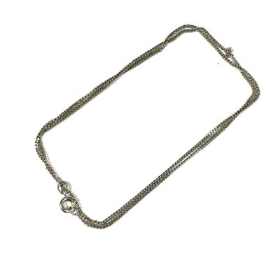 an image of a silver chain with a clasp on a white background