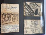 a picture of a book with drawings on it