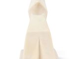 statue of a woman in a white dress on a white background