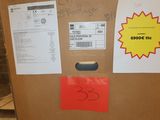 a cardboard box with some stickers on it