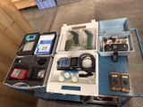 a table that has many different items in it