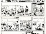 a black and white page of a comic strip with a comic story