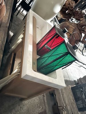 a table that has a glass on top of it