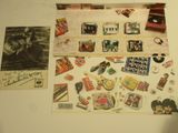 a picture of a fridge with a lot of magnets on it