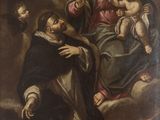 une image représentant un tableau de la Vierge à l'Enfant entourée d'anges