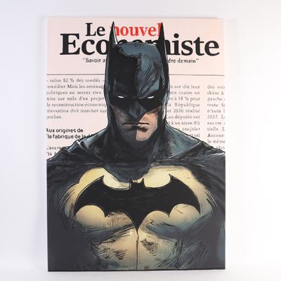 TABLEAU "DARK KNIGHT, BREAKING NEW" de Benjamin SPARK (1969)…