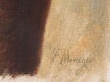 an image of a painting of a vase of flowers on a table