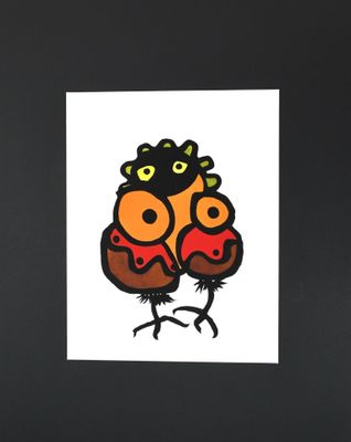 an image of a picture of a picture of two birds on a branch