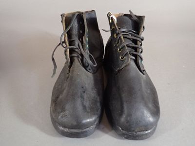 a pair of shoes that are sitting on a table