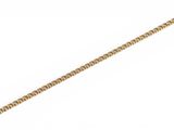 a close up of a gold chain on a white background