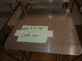 a note on the table that says we ' ve been say 6 hello inna