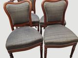 lot de six chaises avec dossier rembourré, rembourré, rembourré, rembourré, rembourré