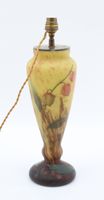 LORRAIN - Vase de forme balustre monté en lampe en pâte de v… (photo 4)