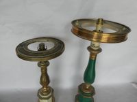 Deux lampes à huile (ou pétrole) à système Astral, métal pei… (photo 2)