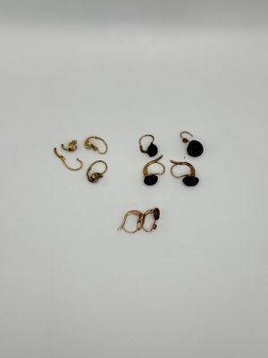 Lot de dormeuses en or 750 °/°° - Photo 1