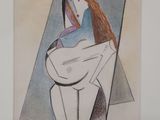 an image of a painting of a woman holding a baby