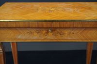 Table de jeu rectangulaire en placage de bois de rose ouvran… (photo 2)