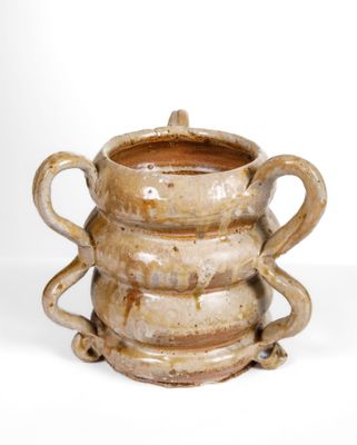 Vassil IVANOFF (1897 - 1973) Vase circulaire en grès émaillé…