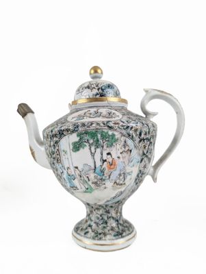 a tea pot with a lid on a white background