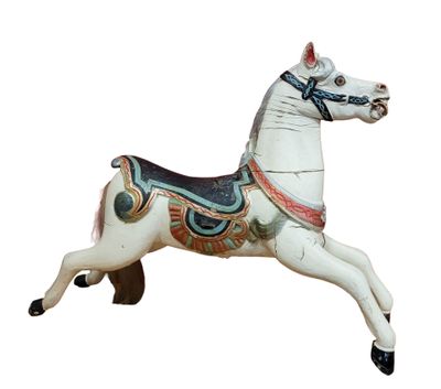 a white horse that is standing up on a white background