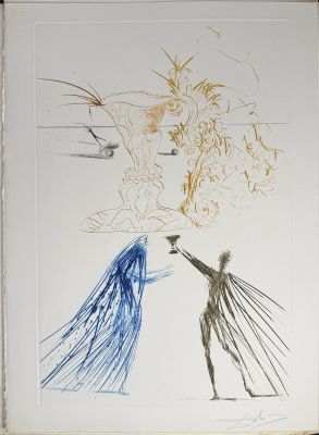 dessin représentant un homme et une femme se tenant par la main devant un avion