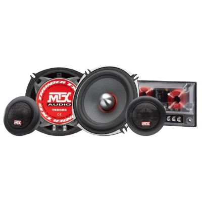 a pair of speakers and a monitor are shown in this image