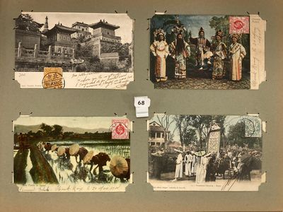 des images de personnes et d'animaux sur le mur d'une maison