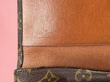 louis vuitton monogramet wallet in brown and tan