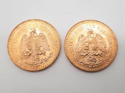 deux souverains d'or, dont l'un est un « double eagle » et l'autre un « double eagle »