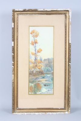 Paul MONNIER (1893-1962) : l'Ouche à Longvic, 1914.