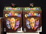 two boxes of cabana on display on a shelf