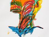 l'image d'un dessin d'un visage d'homme sur une feuille de papier