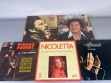 three vinyl lps of various music from the 1970s ' s