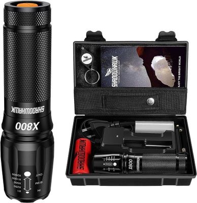a close up of a flashlight and other items in a case
