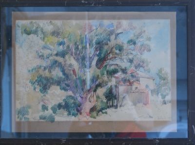 Aquarelle de 1922 par VILLAIN Georges René.