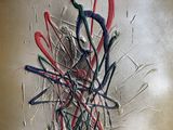 a picture of a painting of a bunch of scissors