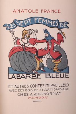 [SAUVAGE] FRANCE (Anatole) Les sept femmes de la Barbe Bleue…