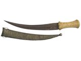 two knives with a wooden handle are on a white surface