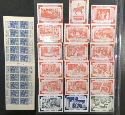 une collection de timbres des États-Unis, comprenant des timbres des États-Unis et des timbres des États-Unis