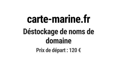 Nom de domaine carte-marine.fr.