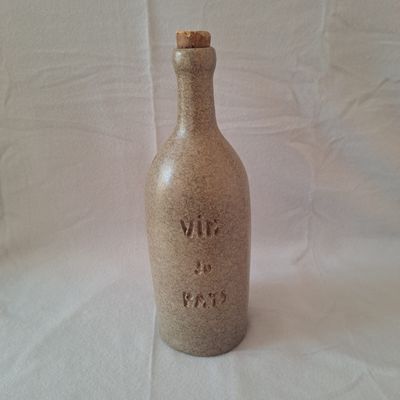 Max IDLAS (1932-2020) Grande bouteille en grès